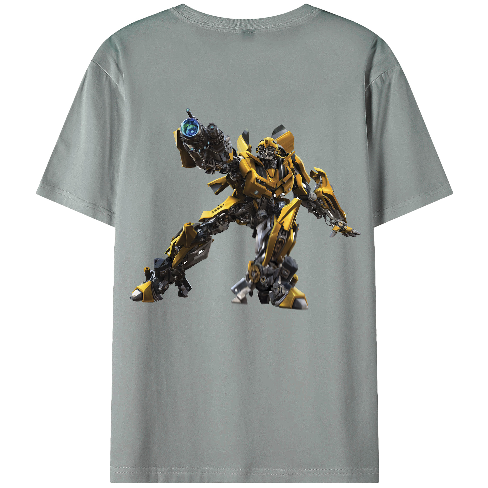 （画像用） Transformers トランスフォーマー 綿100％ メンズ半袖Tシャツ（バックプリント） 通気性